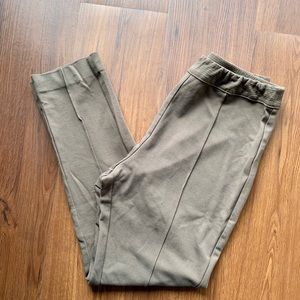 Soft Surroundings Pull On Pants Dark Khaki Green Olive Army